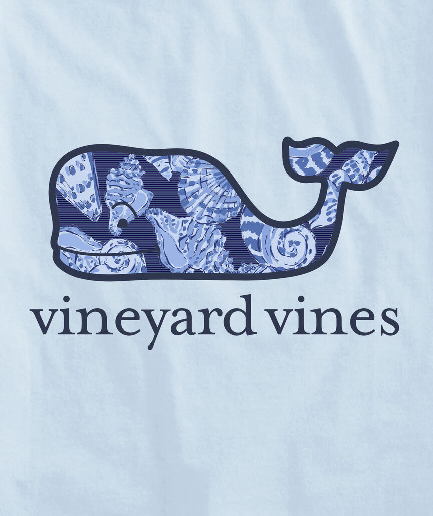 OUTLET Seashell On Stripe Whale Short-Sleeve Pocket Tee