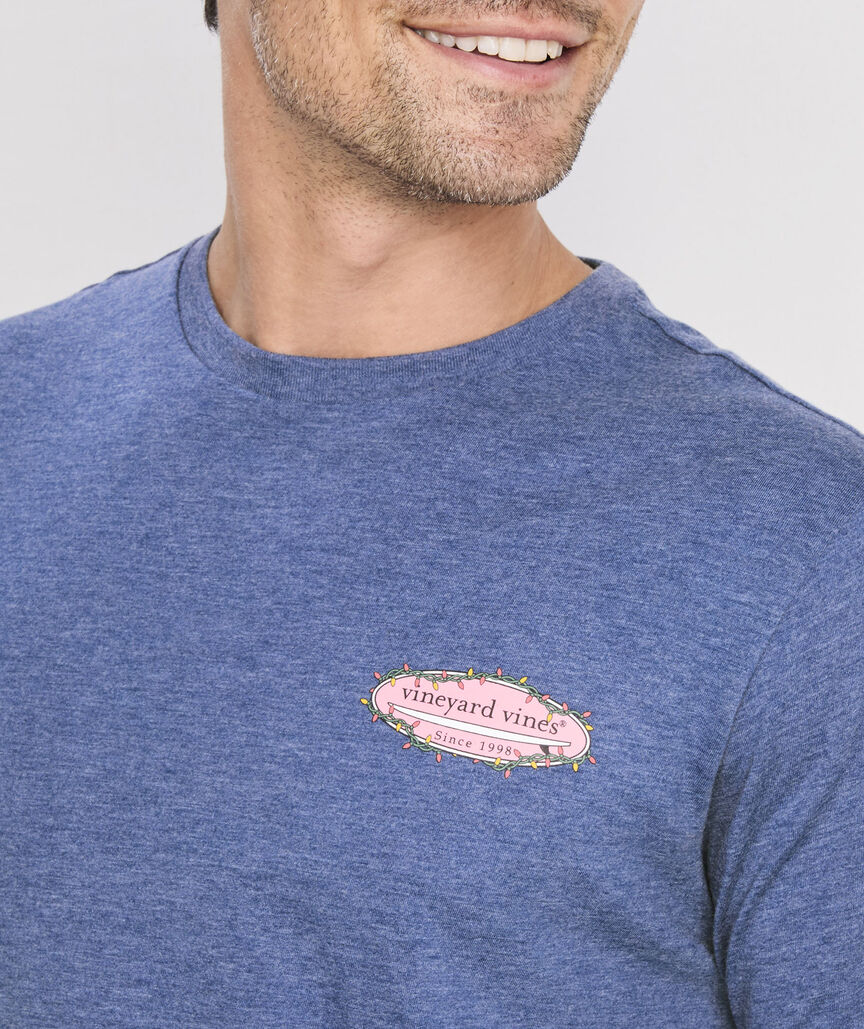 Holiday Lights Surf Logo Long-Sleeve Dunes Tee