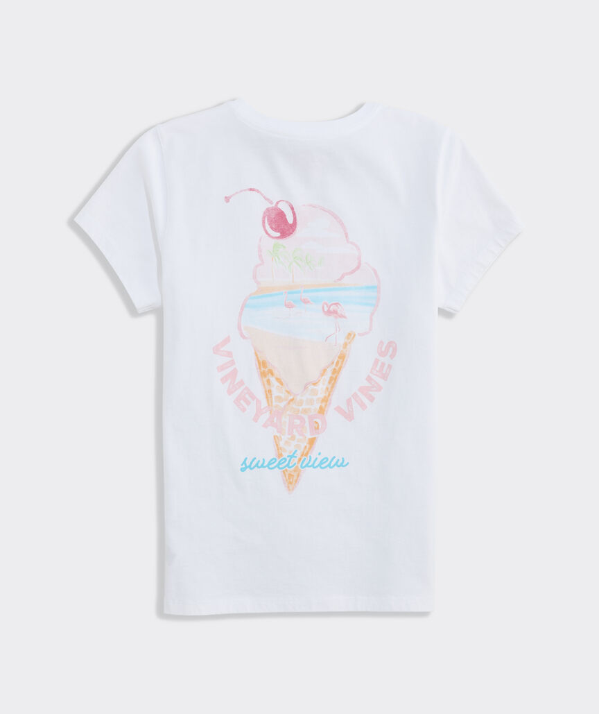 Girls' Ice Cream Scenic Short-Sleeve Pocket Tee