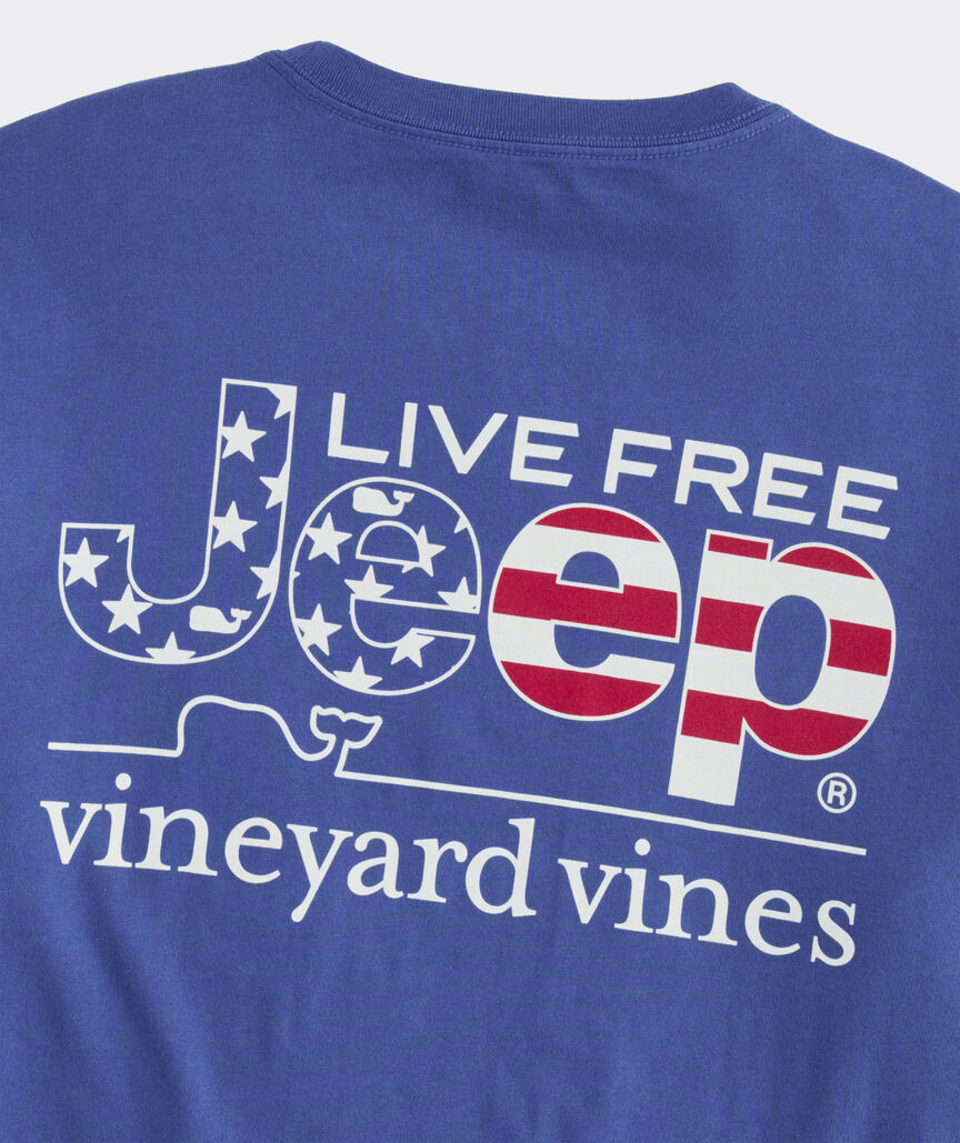 Jeep Collection Live Free Long-Sleeve Pocket Tee