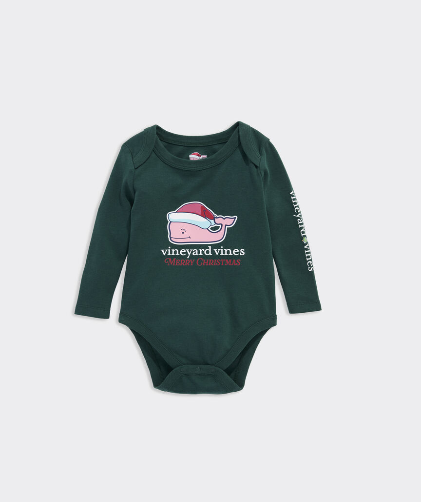 Baby Santa Whale Body Suit