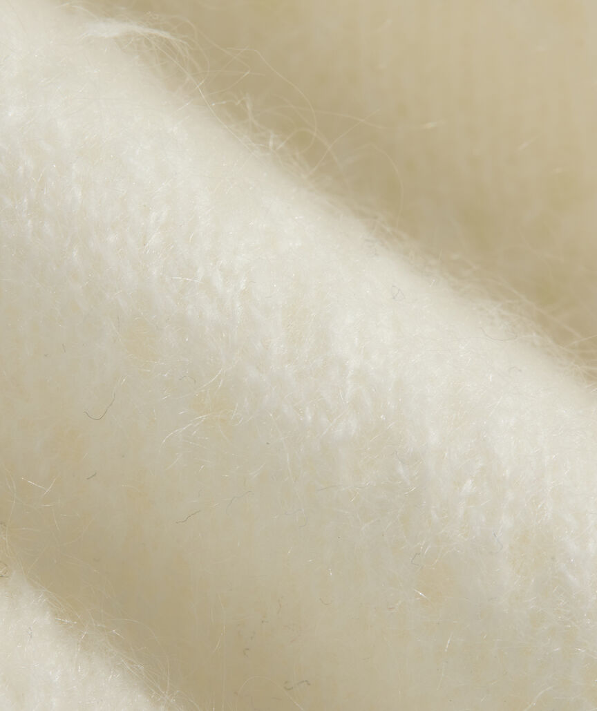 Brushed Cashmere Pointelle Crewneck Sweater