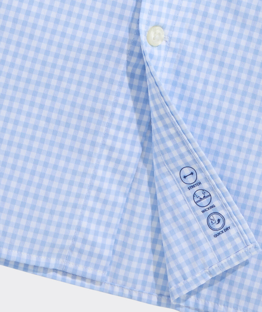 Performance Coral Reef Gingham Featherweight Shirt