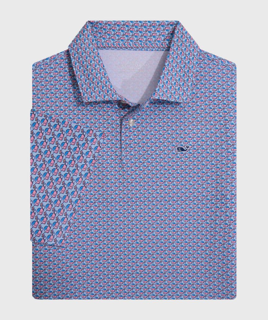 OUTLET Boys' Baseball Player Whale Performance Polo