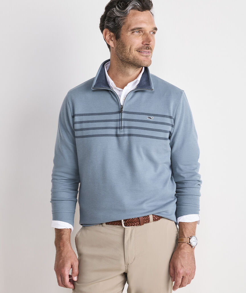 Breton Stripe Saltwater Quarter-Zip