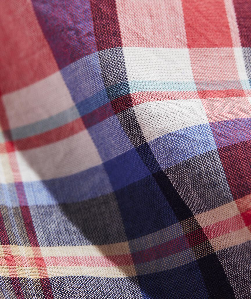Cotton Madras Plaid Shirt