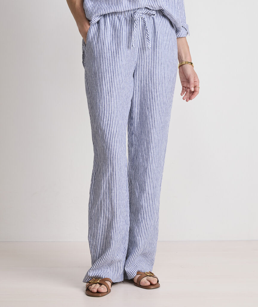 Tie-Waist Linen Pants