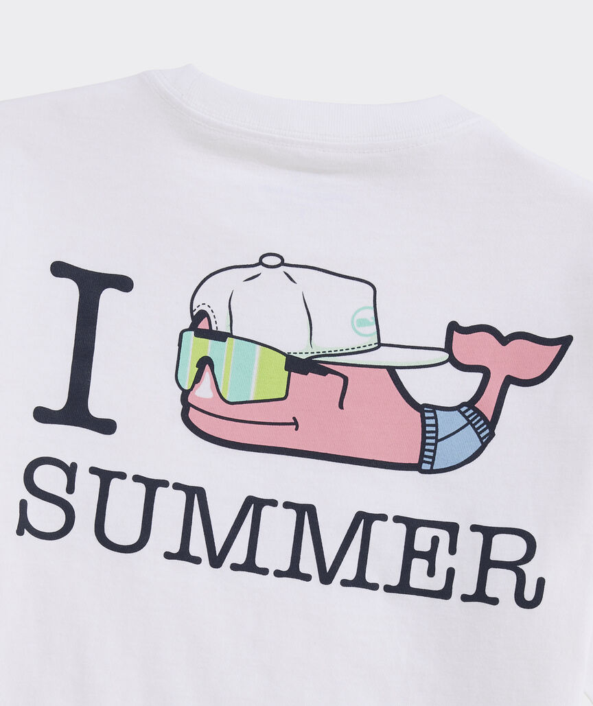 Boys' I Whale Summer Short-Sleeve Pocket Tee
