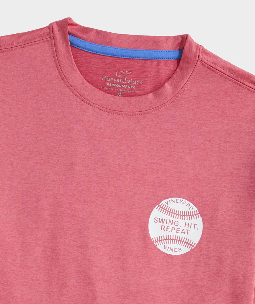 Boys' Swing Hit Repeat Short-Sleeve Harbor Sun Performance Tee