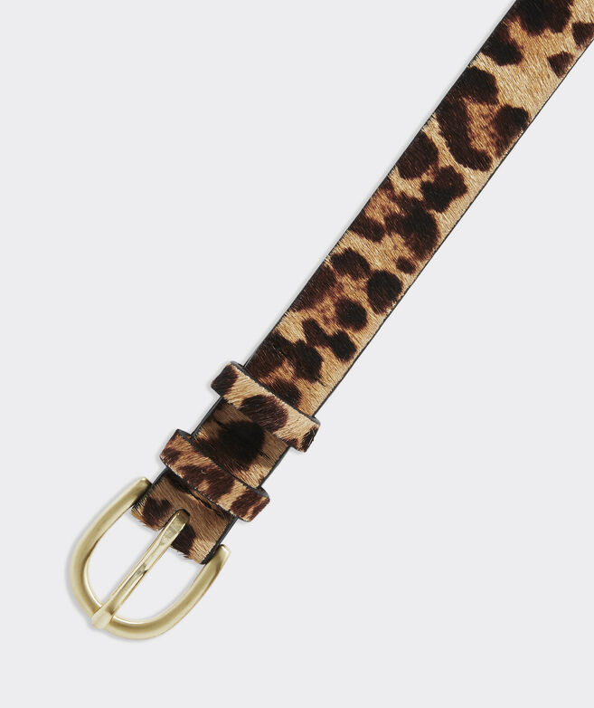 Leopard Calf Hair Belt