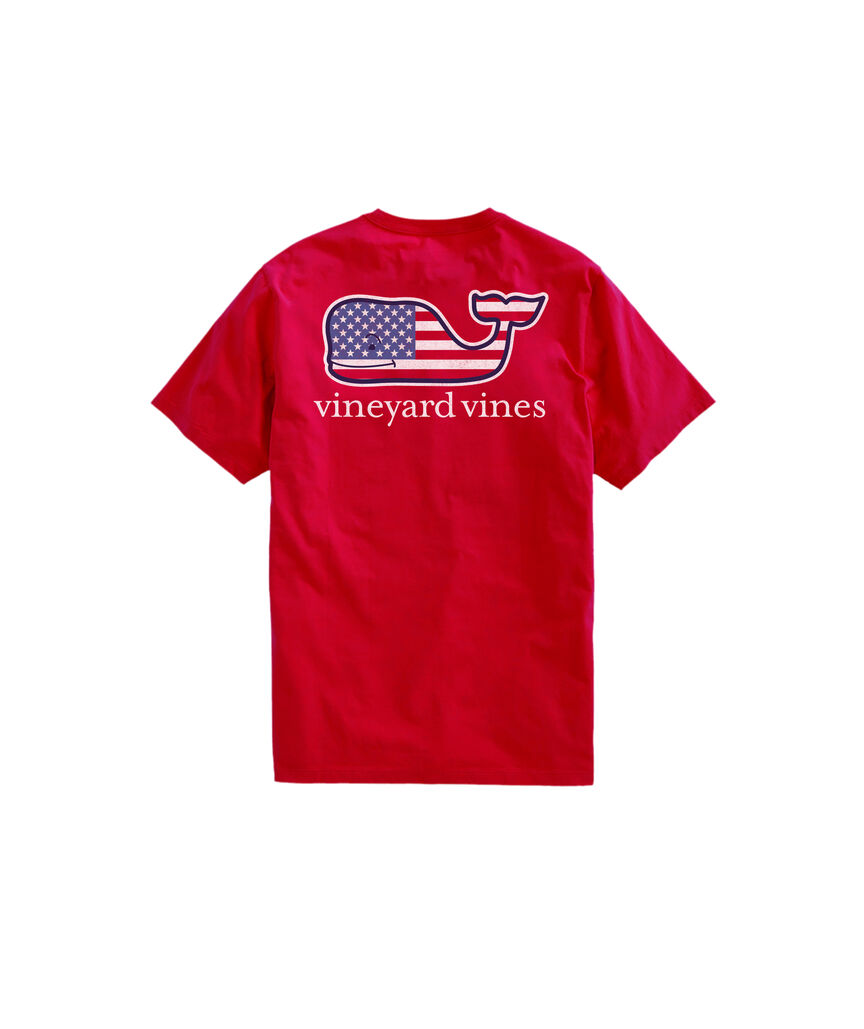 OUTLET Flag Whale Short-Sleeve Pocket Tee