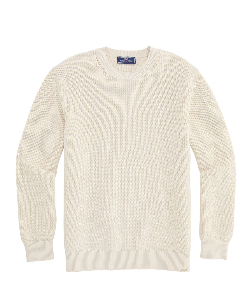 OUTLET Washed Fisherman Crewneck Sweater
