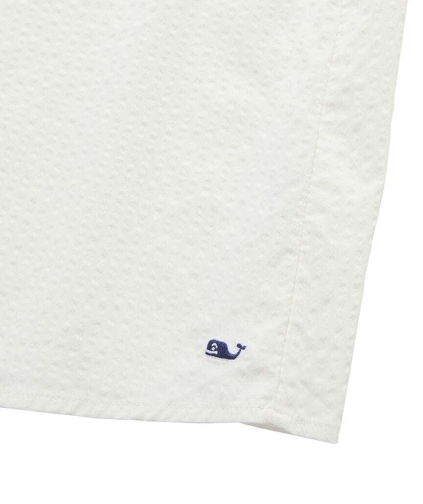 OUTLET Harbor Seersucker Ruffle Popover