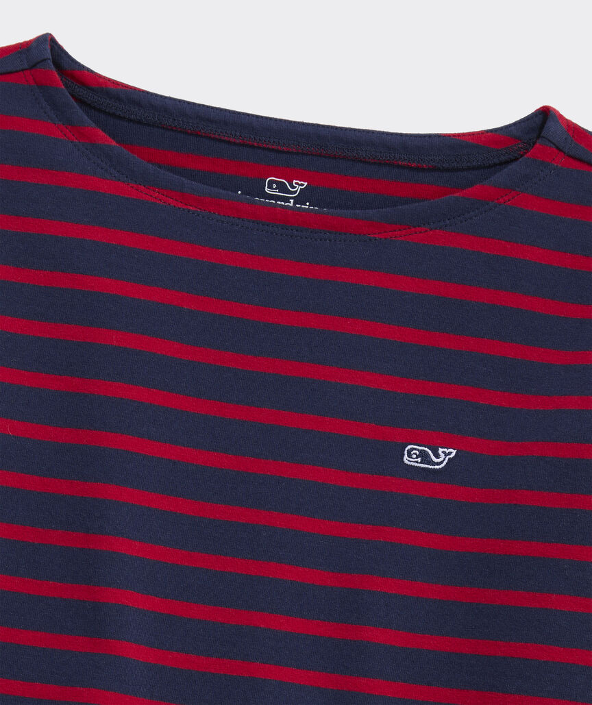 Girls Jersey Boatneck Long-Sleeve Tee