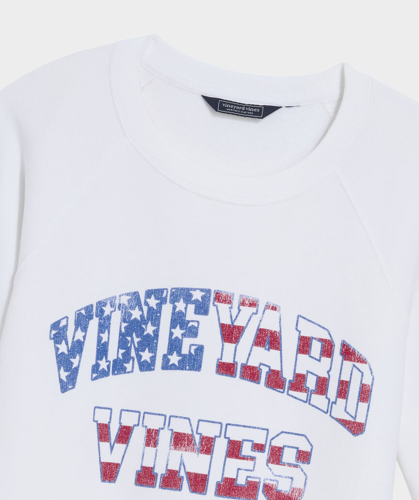 Surf Terry USA Varsity Text Sweatshirt