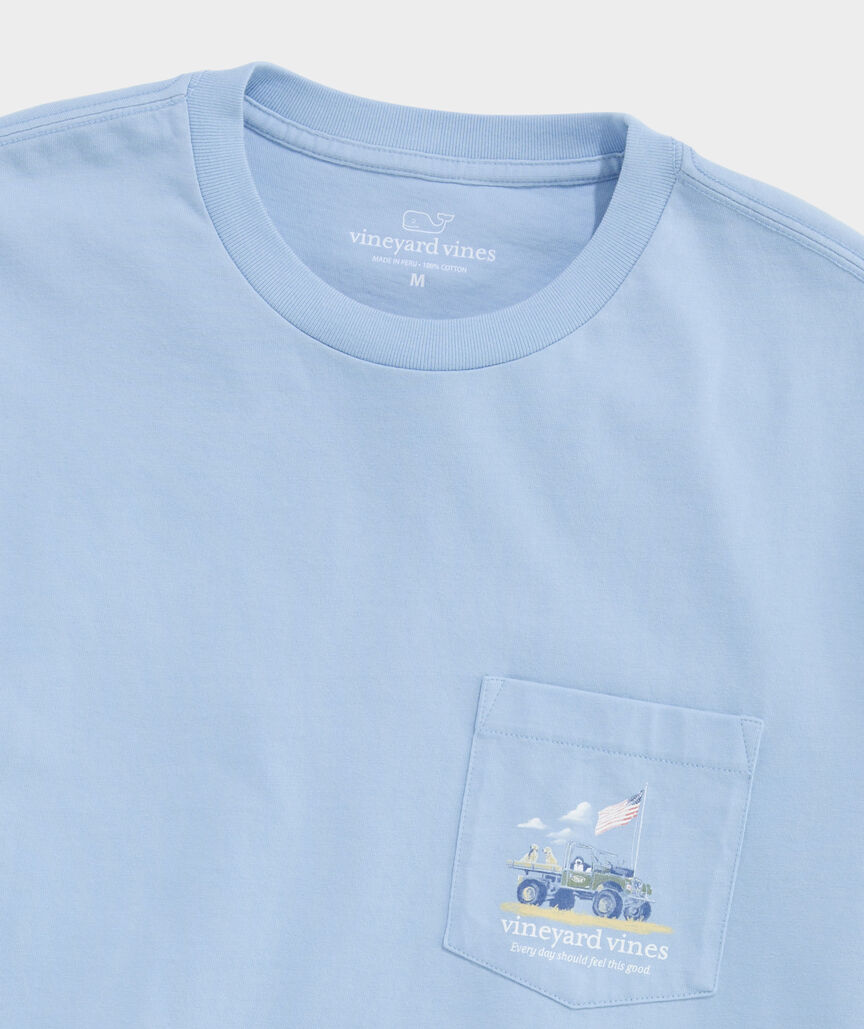 Painted Americana Truck Short-Sleeve Pocket Tee