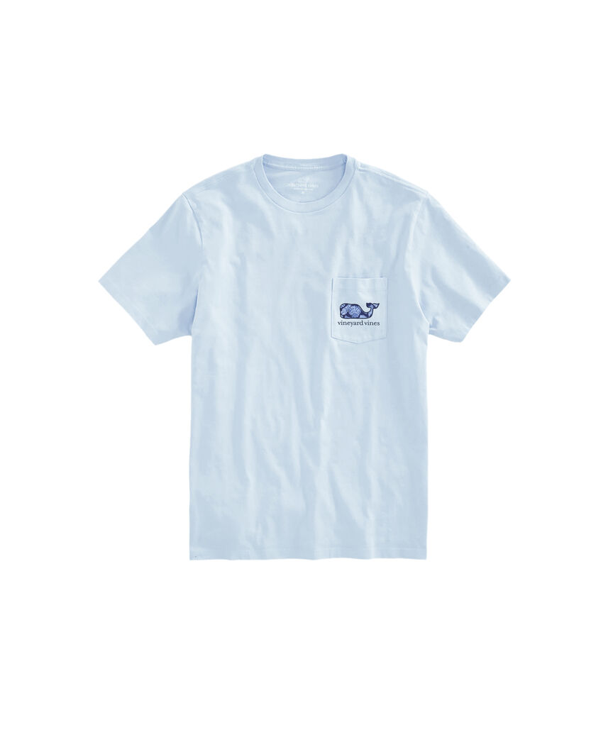 OUTLET Seashell On Stripe Whale Short-Sleeve Pocket Tee