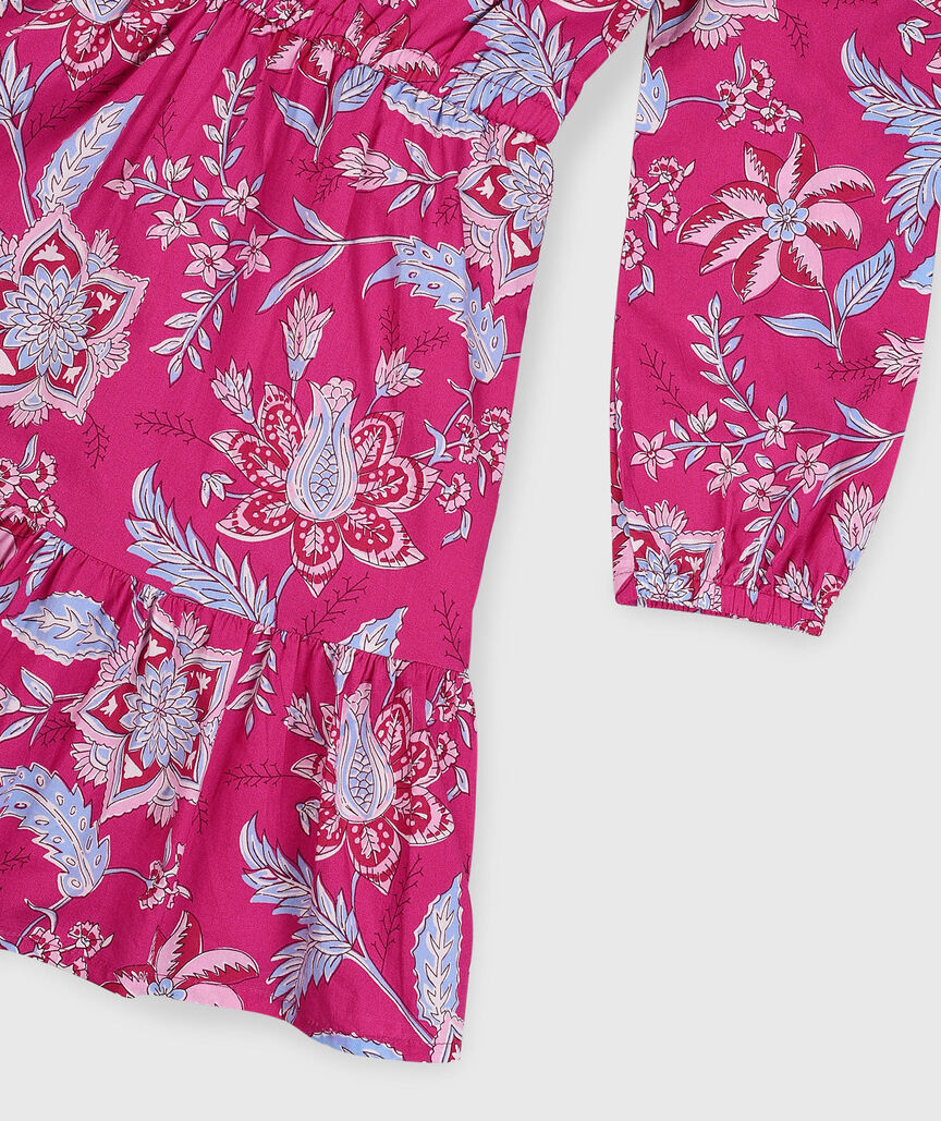 OUTLET Girls' Poplin Flounce Dress