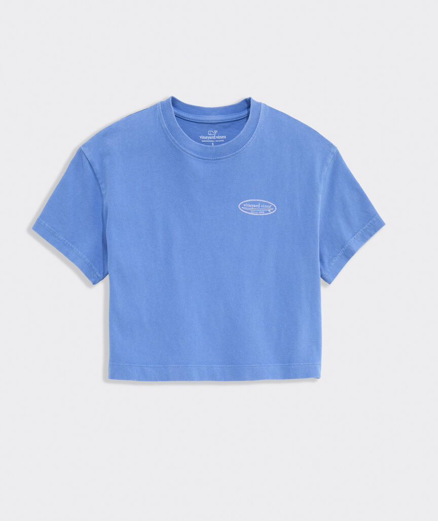 Girls' Surf Logo Boxy Cropped Tee