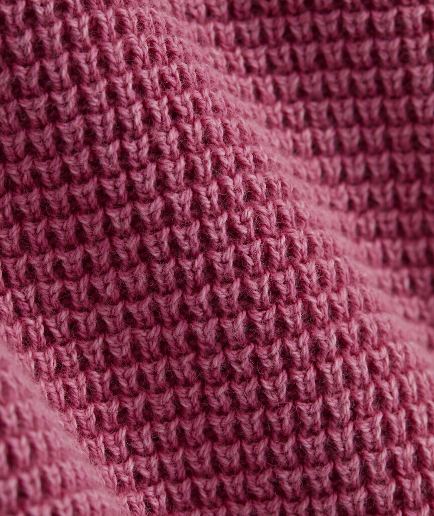 Garment-Dyed Beach Waffle Crewneck