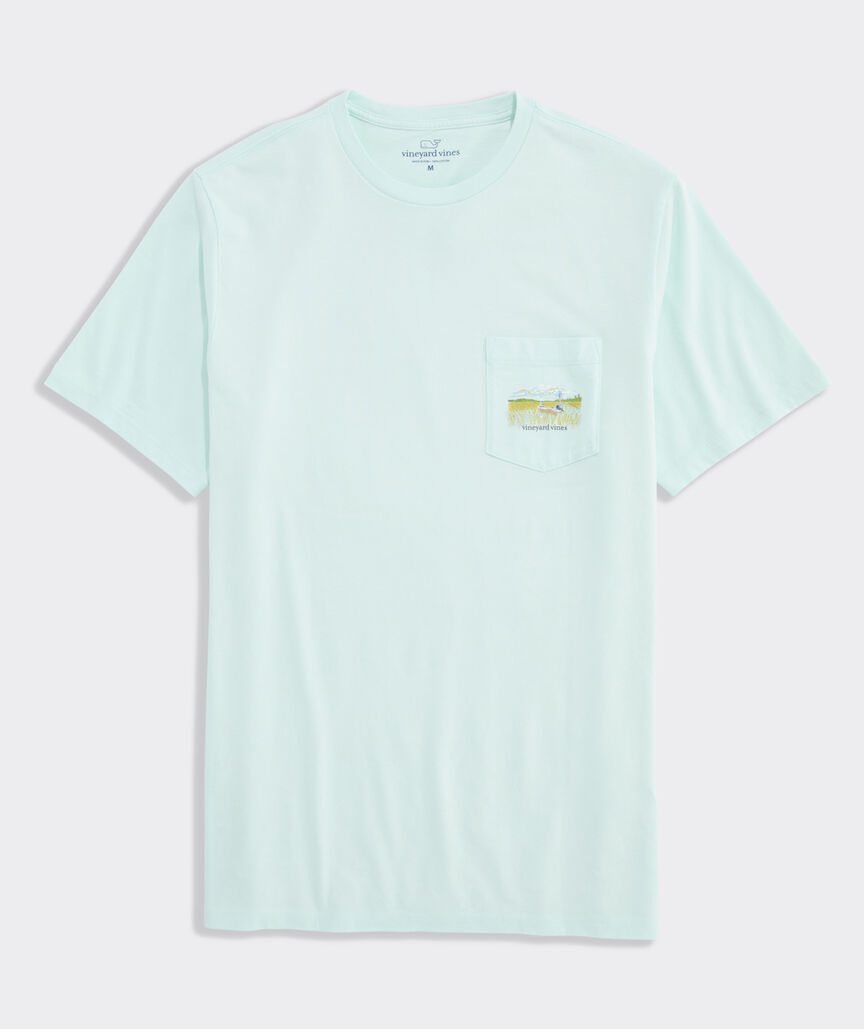Marsh Sketched Scenic Short-Sleeve Pocket Tee