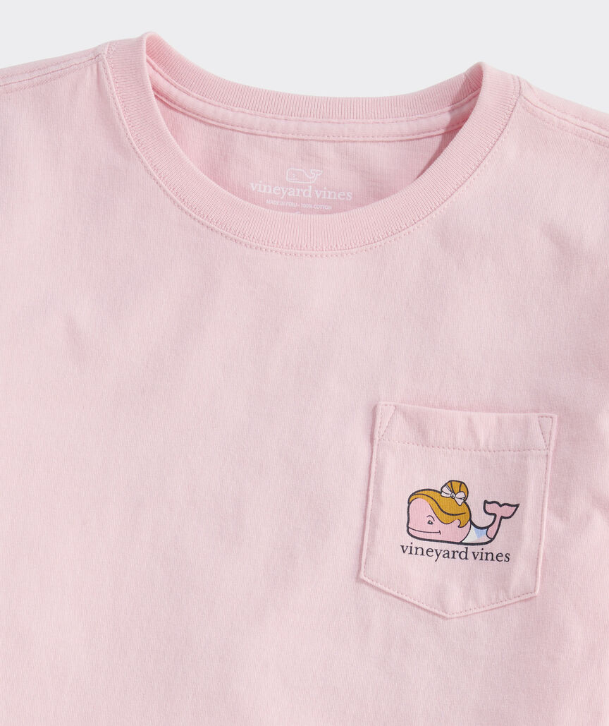 Girls' Gymnastics Winner Whale Short-Sleeve Pocket Tee