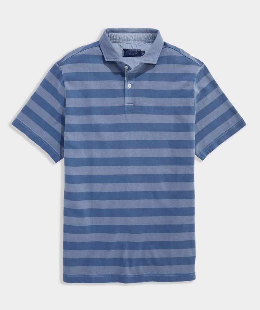 Lived-In Stripe Pique Polo