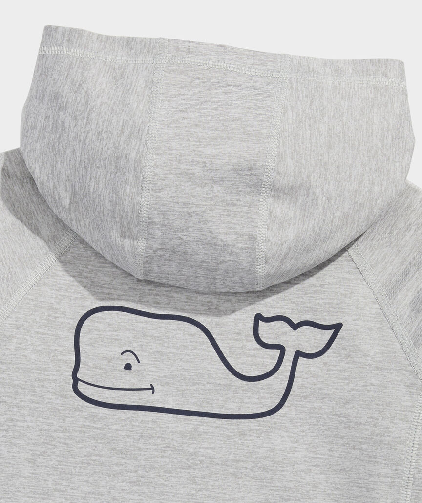 Boys' Performance Whale Outline Harbor Sun Hoodie Tee