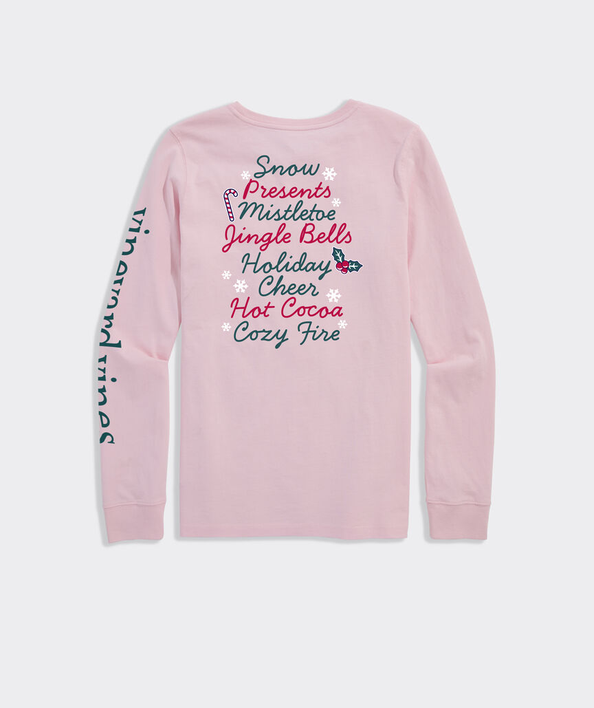 Holiday Cheer Long-Sleeve Pocket Tee