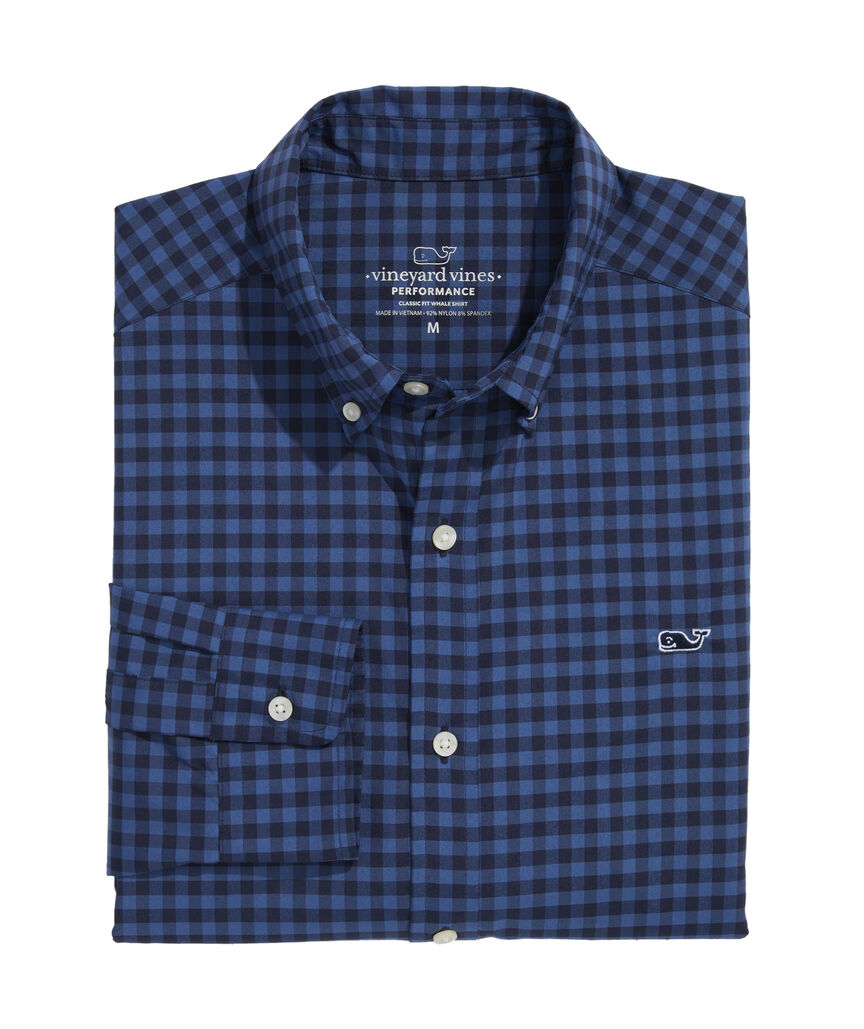 OUTLET Performance Nylon Gingham Shirt