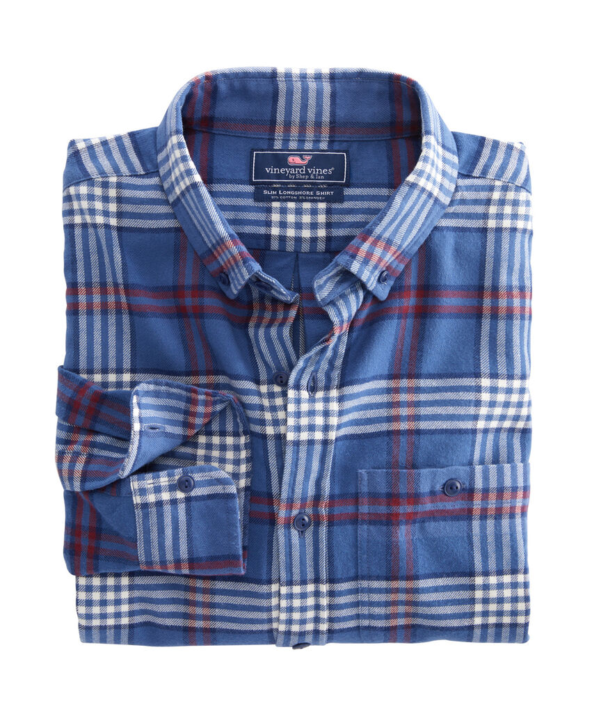 Big & Tall Halyard Flannel Longshore Button-Down Shirt