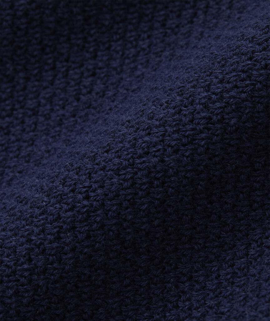 Textured Cotton Crewneck