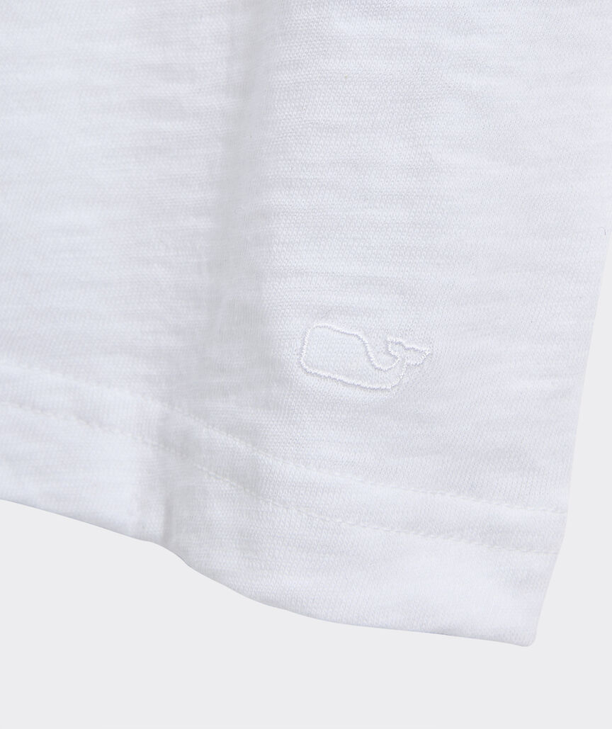 Flutter-Sleeve Slub Jersey Top