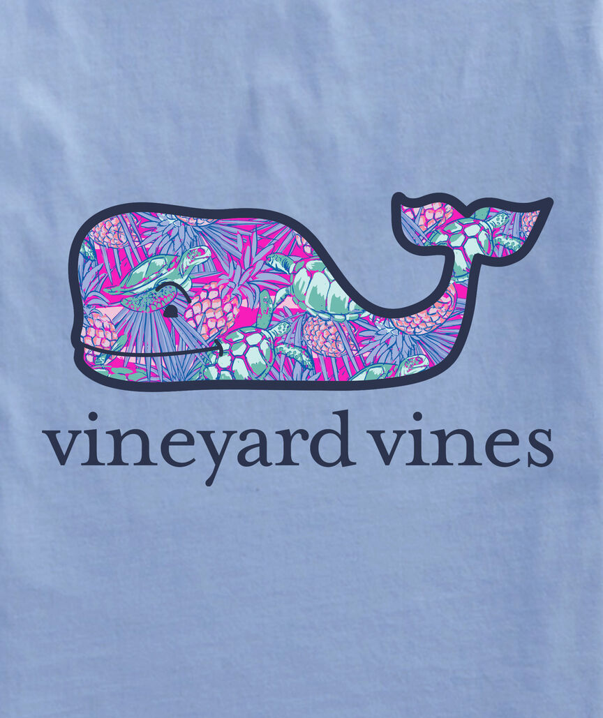 OUTLET Turtle Palm Whale Short-Sleeve Pocket Tee