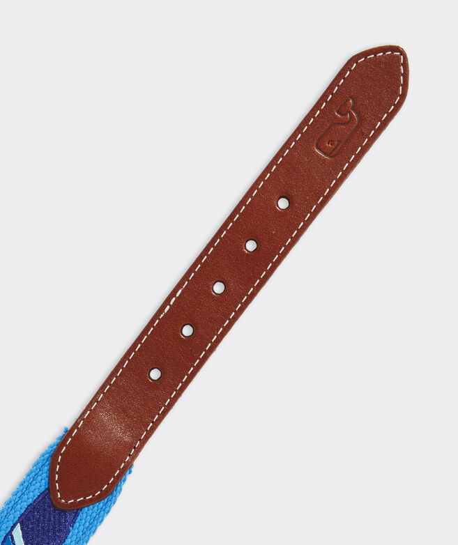 Boys' Surfboard Embroidered Canvas Club Belt