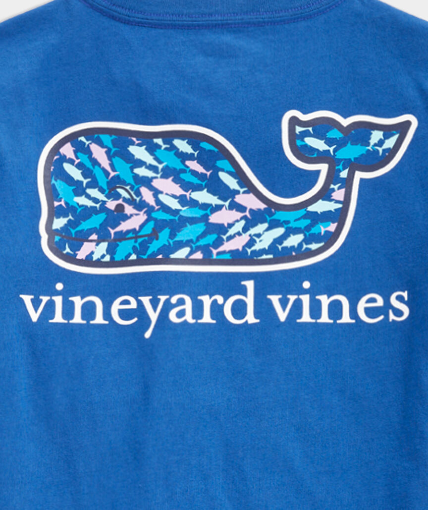 Boys' Fish Swirl Whale Short-Sleeve Pocket Tee