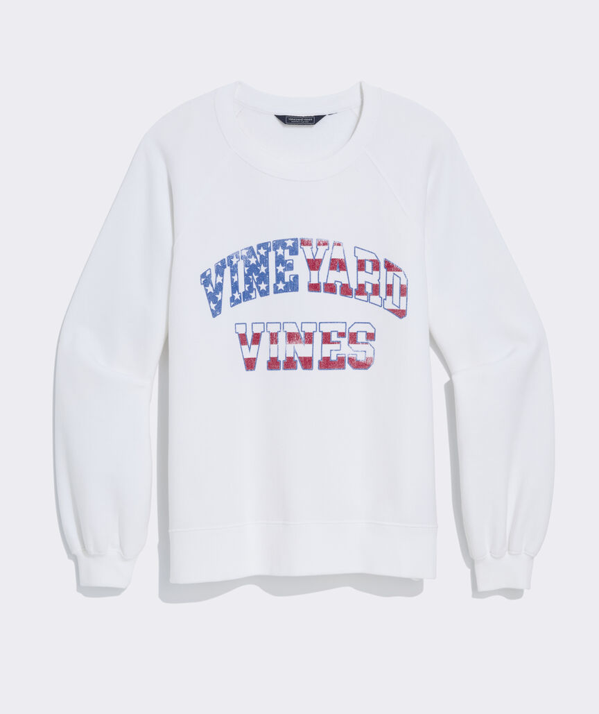 Surf Terry USA Varsity Text Sweatshirt