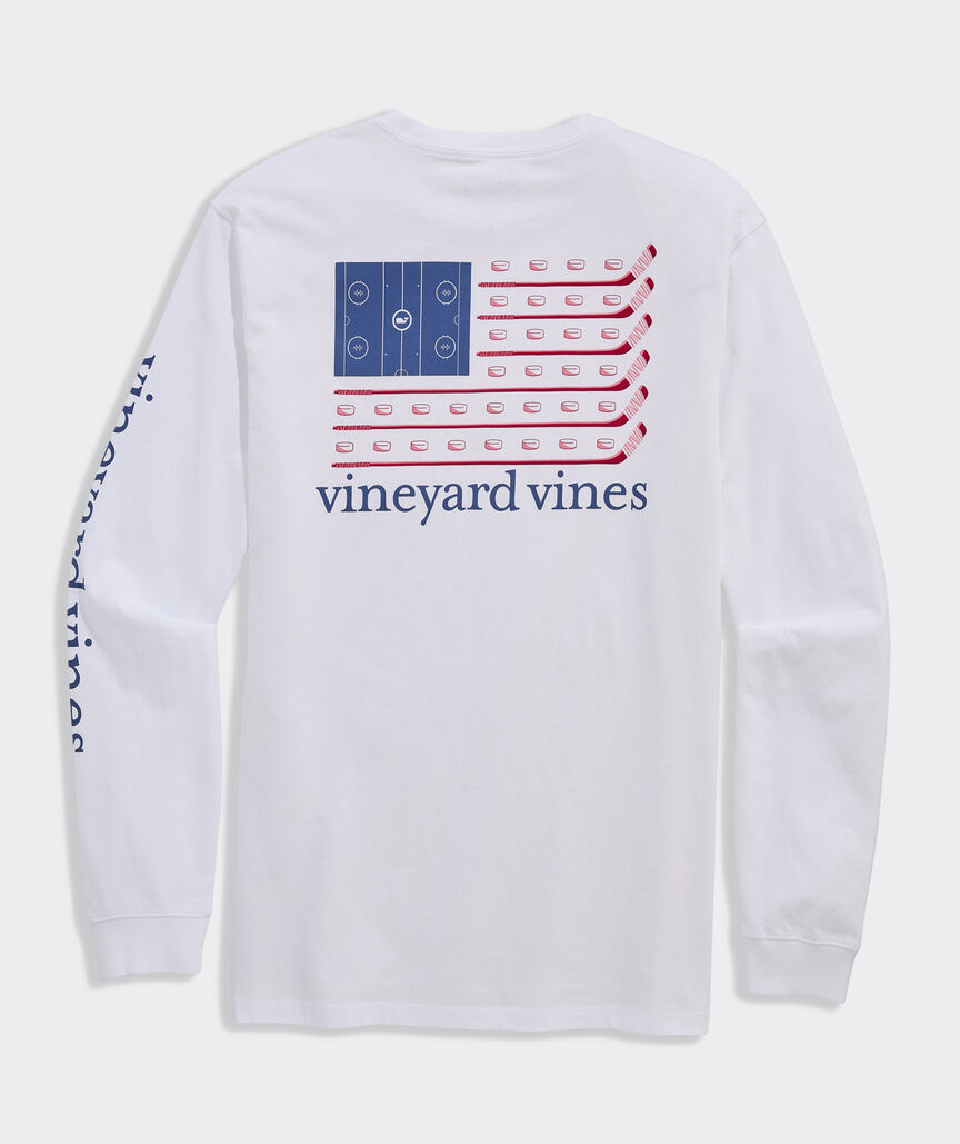 Hockey Flag Long-Sleeve Pocket Tee