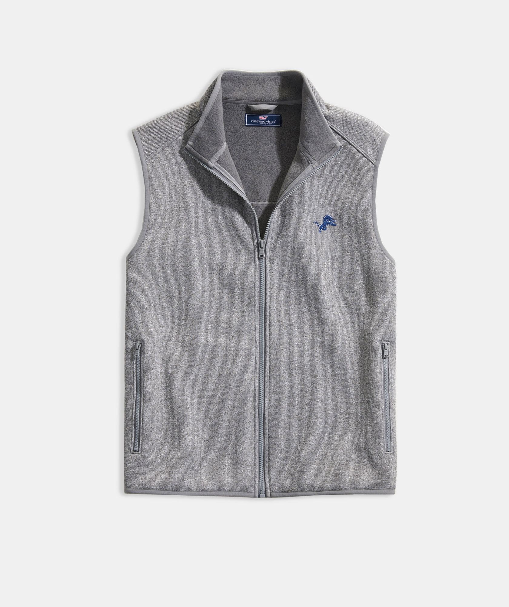 Detroit Lions Mountain Sweater Fleece Vest