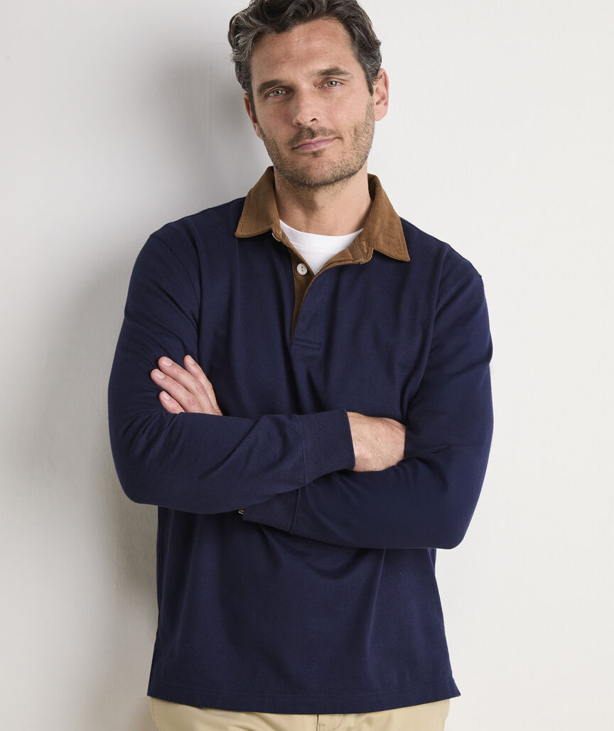 Corduroy Collar Rugby Shirt