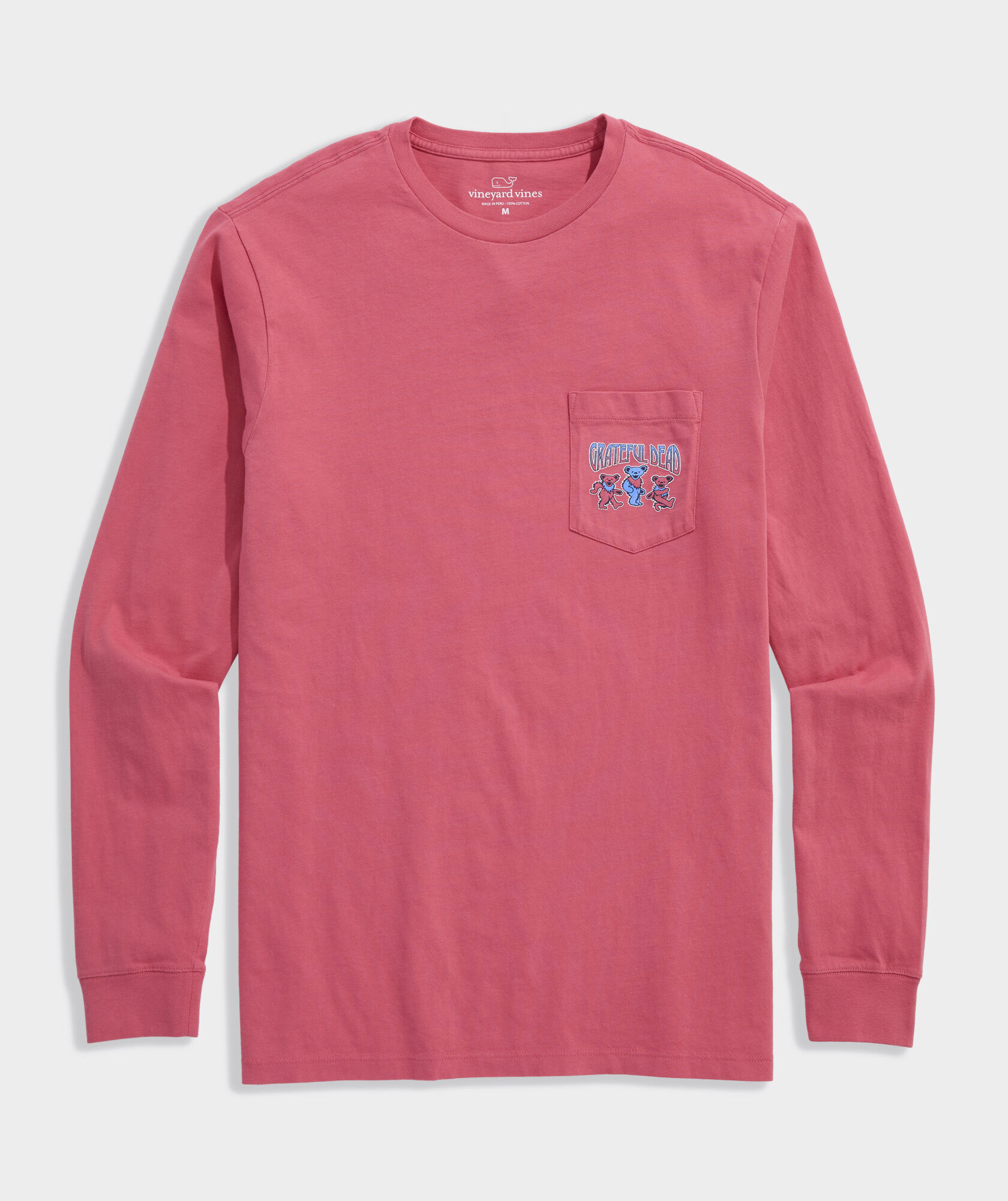 Grateful Dead x vineyard vines Red, White & Blue Bears Long-Sleeve Pocket Tee