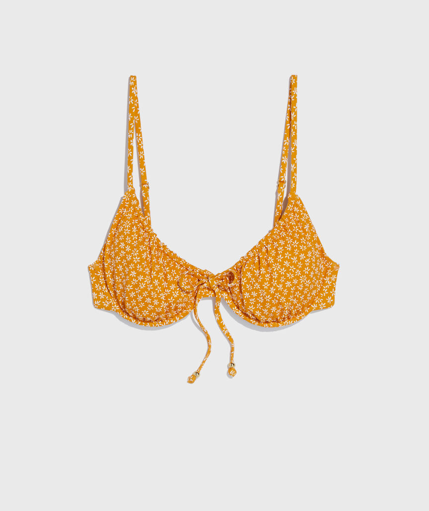 Tie-Front Underwire Bikini Top