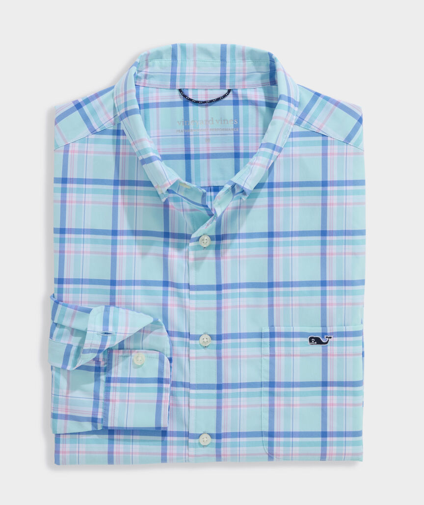 Performance Coconut Key Plaid Featherweight Shirt