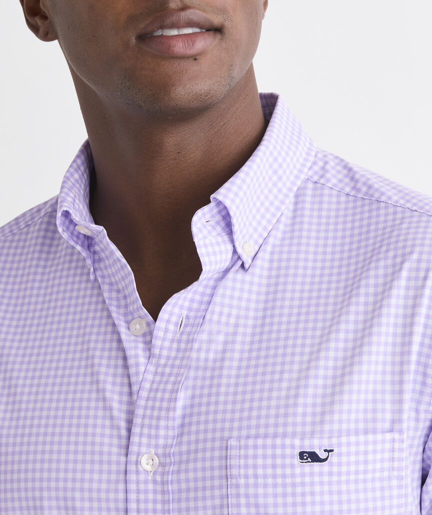 Performance Coral Reef Gingham Featherweight Shirt