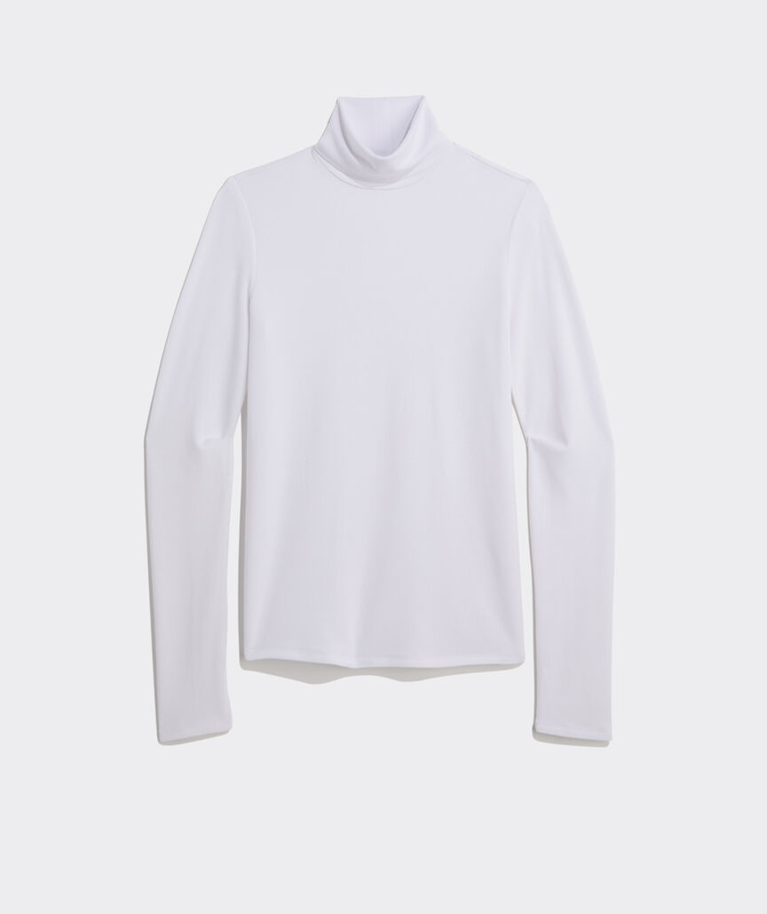 Luxe Pique Turtleneck