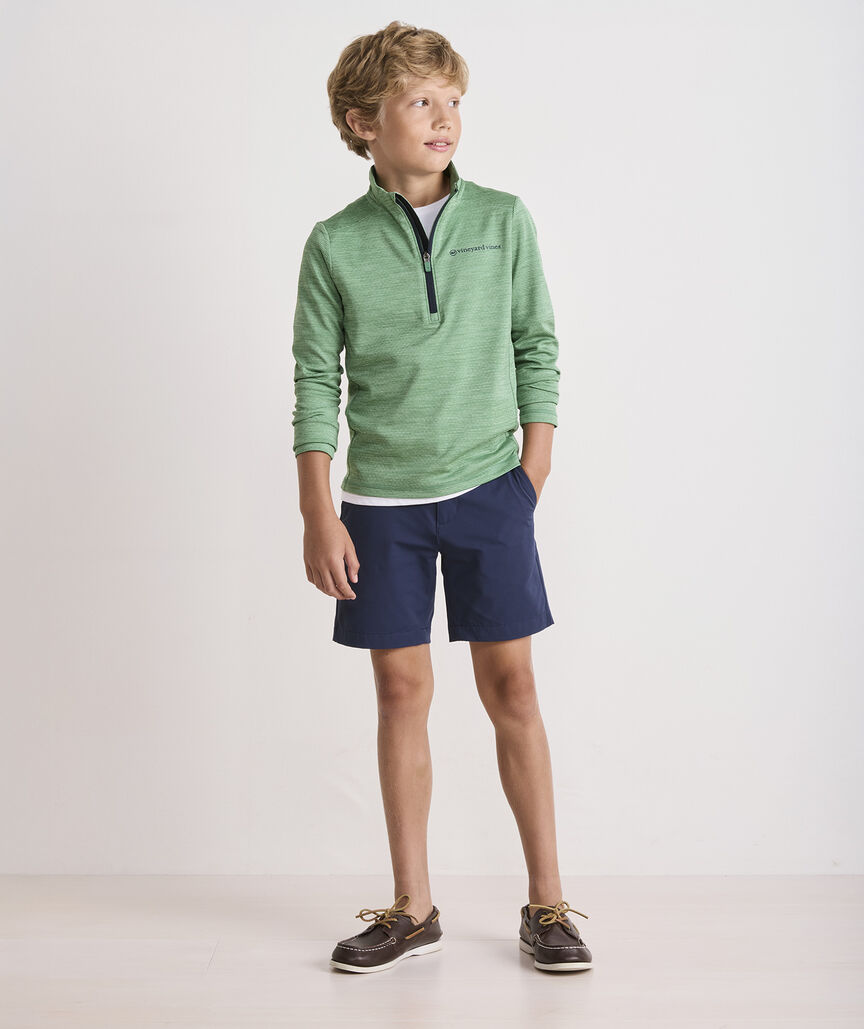 Boys' Breton Stripe Saltwater Quarter-Zip