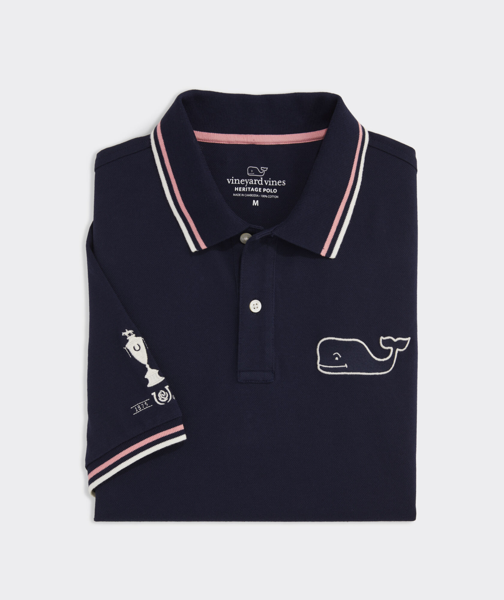 Kentucky Derby Heritage Tipped Pique Polo