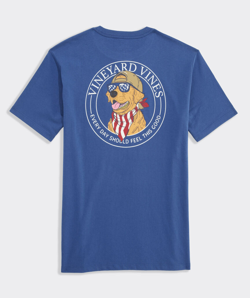 America Dog Short-Sleeve Pocket Tee