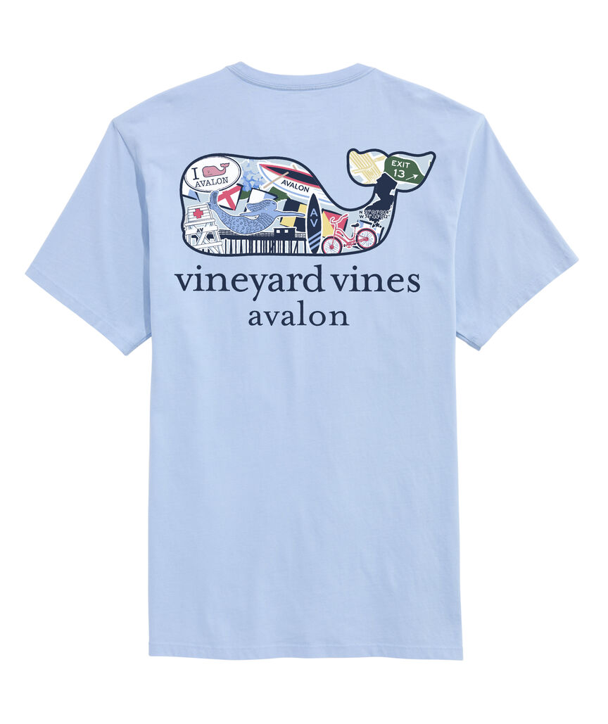 OUTLET Avalon Sticker Whale Short-Sleeve Pocket Tee