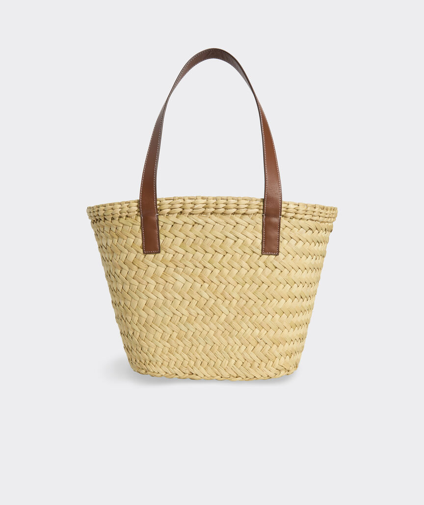 Hydrangea Straw Tote